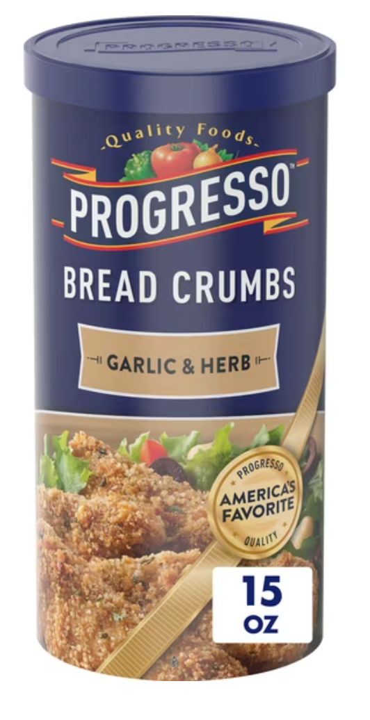 Progresso Bread Crumbs, Garlic and Herb, Cooking Ingredient, 15 oz - expires May 2027