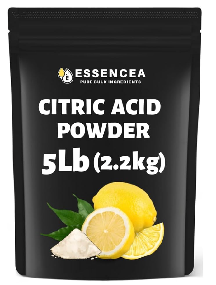Essencea Citric Acid 5LB Pure Bulk Ingredients | Non-GMO | 100% Pure Citric Acid Powder [Packaging May Vary] - expired 3/2028