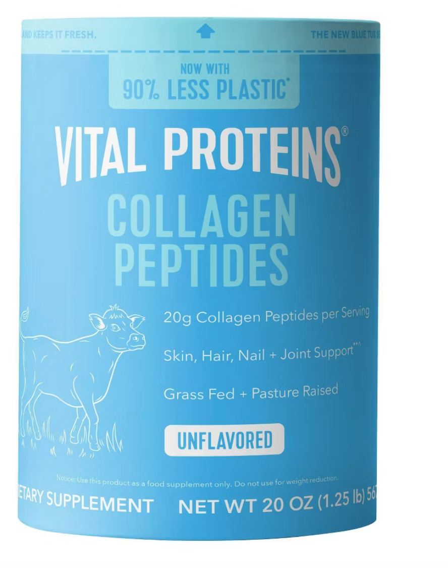 Vital Proteins Unflavored Collagen Peptides Powder - 20oz: Dietary Supplement with 20,000mg per Serving - expires Jan 10 2028