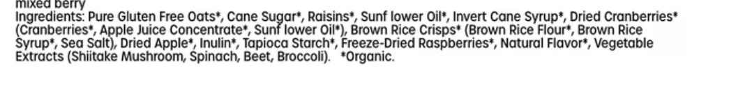 MadeGood Mixed Berry Granola Minis, 0.85 Ounce