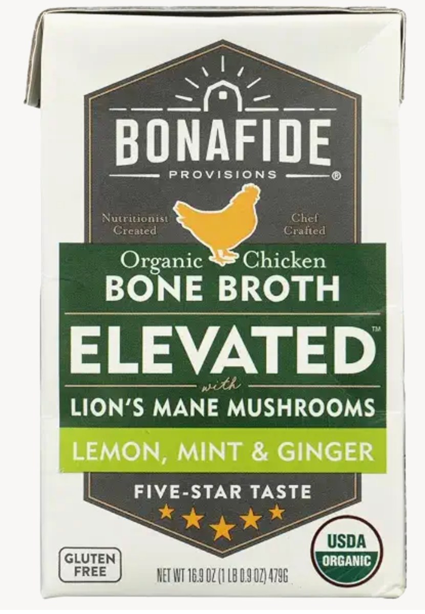 Bonafide Provisions Organic Lions Mane Chicken Bone Broth, 16.9 OZ