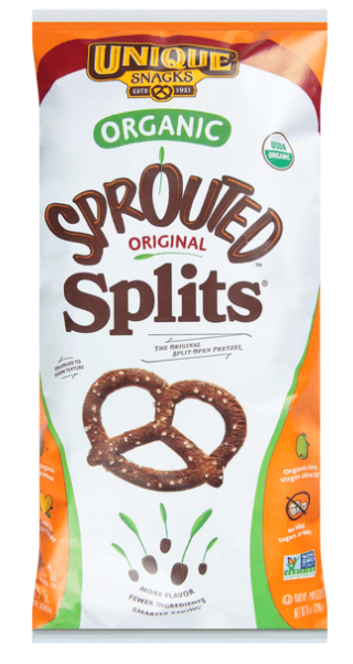 Unique Snacks Pretzels, Organic, Sprouted, Original - expires Apr 21 2027
