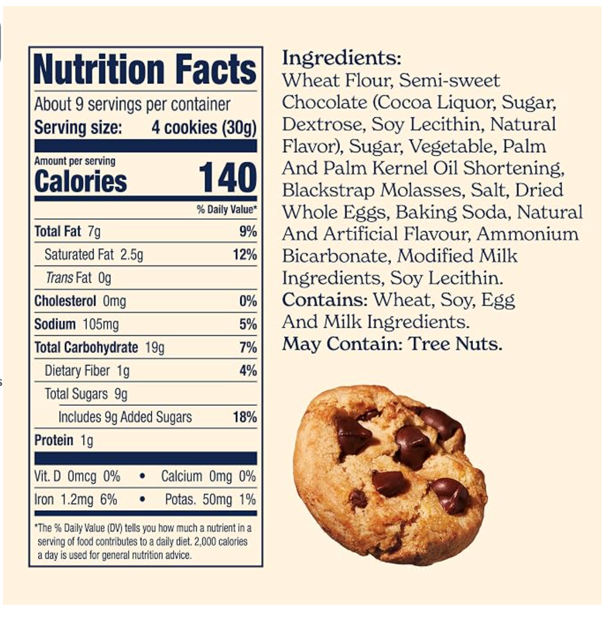 Famous Amos Classic Chocolate Chip Cookies, Bite-Size Crunchy Cooki - expires 01/10/2027