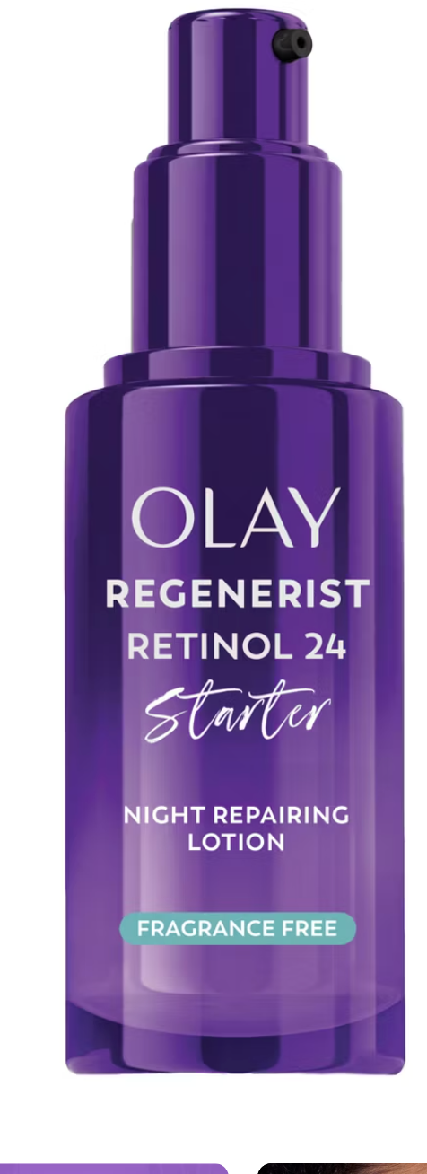 Olay Regenerist Retinol 24 Starter Night Repairing Lotion, Fragrance Free - 1.7 fl oz