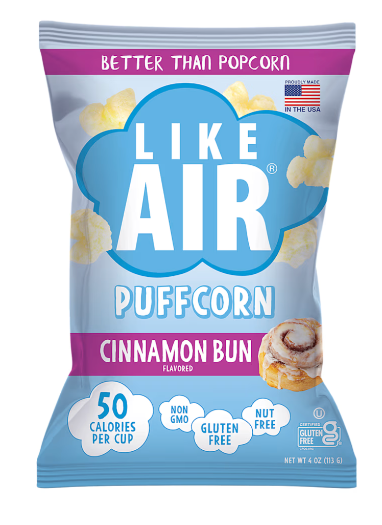 Like Air Cinnamon Bun Puffcorn - 4 oz. - expired August 19 2026