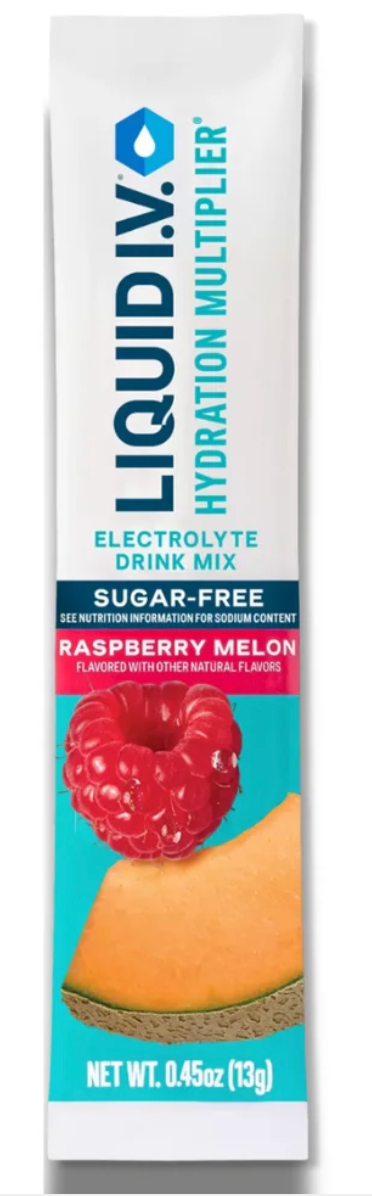 Liquid IV Hydration Multiplier Sugar Free - Raspberry Melon - Single Stick