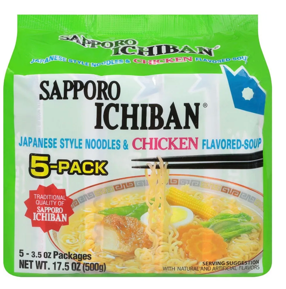 Sapporo Japanese Style Chicken Flavored Noodles - expired July 16 2026