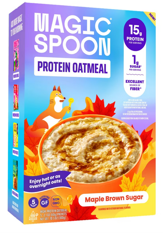 MAGIC SPOON Maple Brown Sugar Oatmeal - 10.5oz/5ct - expires 04/29/2027