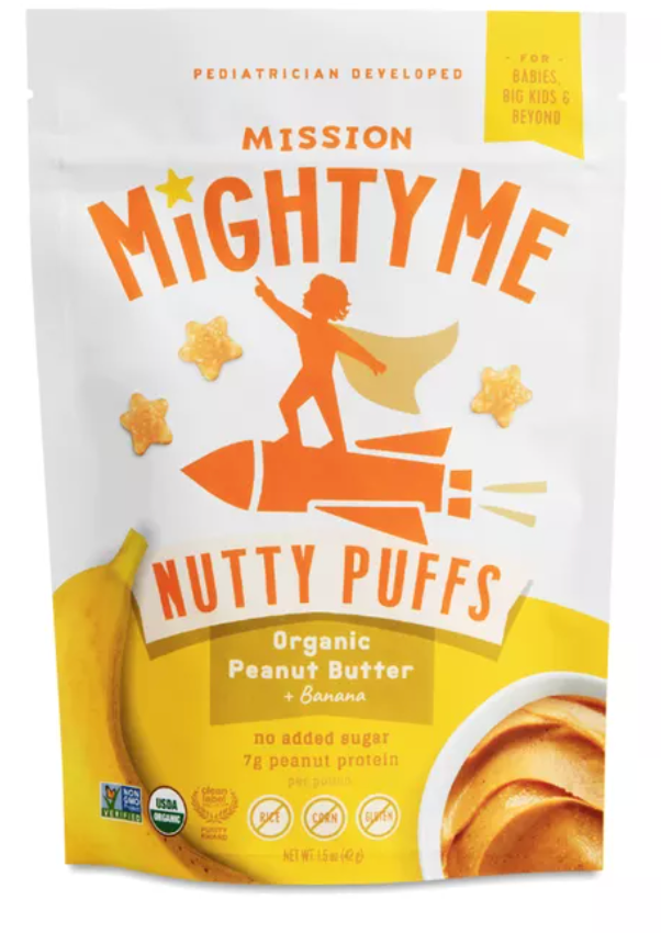 Mission MightyMe, Nutty Puffs, Peanut Butter & Banana - expires 03/02/2027