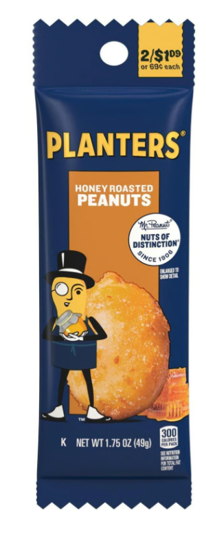 Planters Honey Roasted Peanuts (1.75 oz) - expired Apr 11 2026