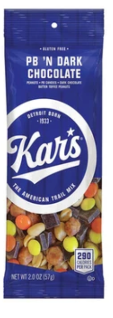 Kars Peanut Butter 'N Dark Chocolate Trail Mix 2 oz - expires 12/02/2026