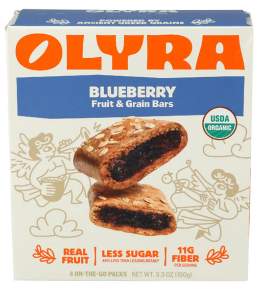 Olyra Foods Inc Organic Blueberry Filled Breakfast Biscuits 4 Pack - expires 02/15/2027