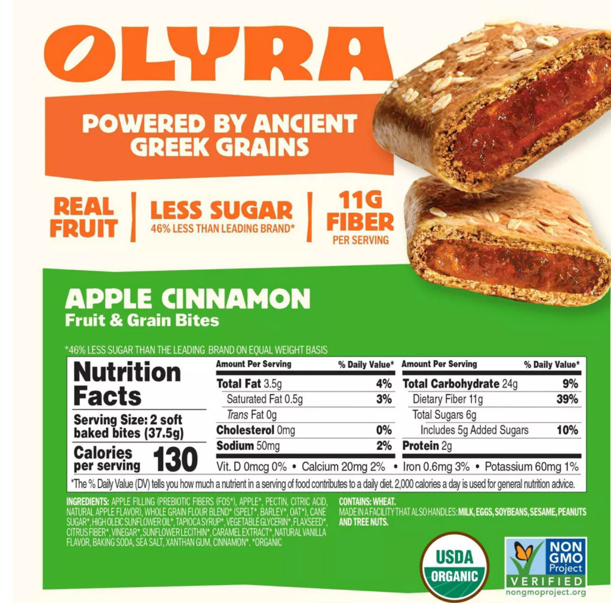 Olyra Apple Cinnamon Soft Baked Bites - 5.3oz/4ct