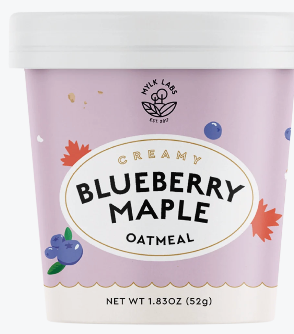 Mylk Labs Oatmeal Cup - Blueberry Maple - expires Nov 13 2026