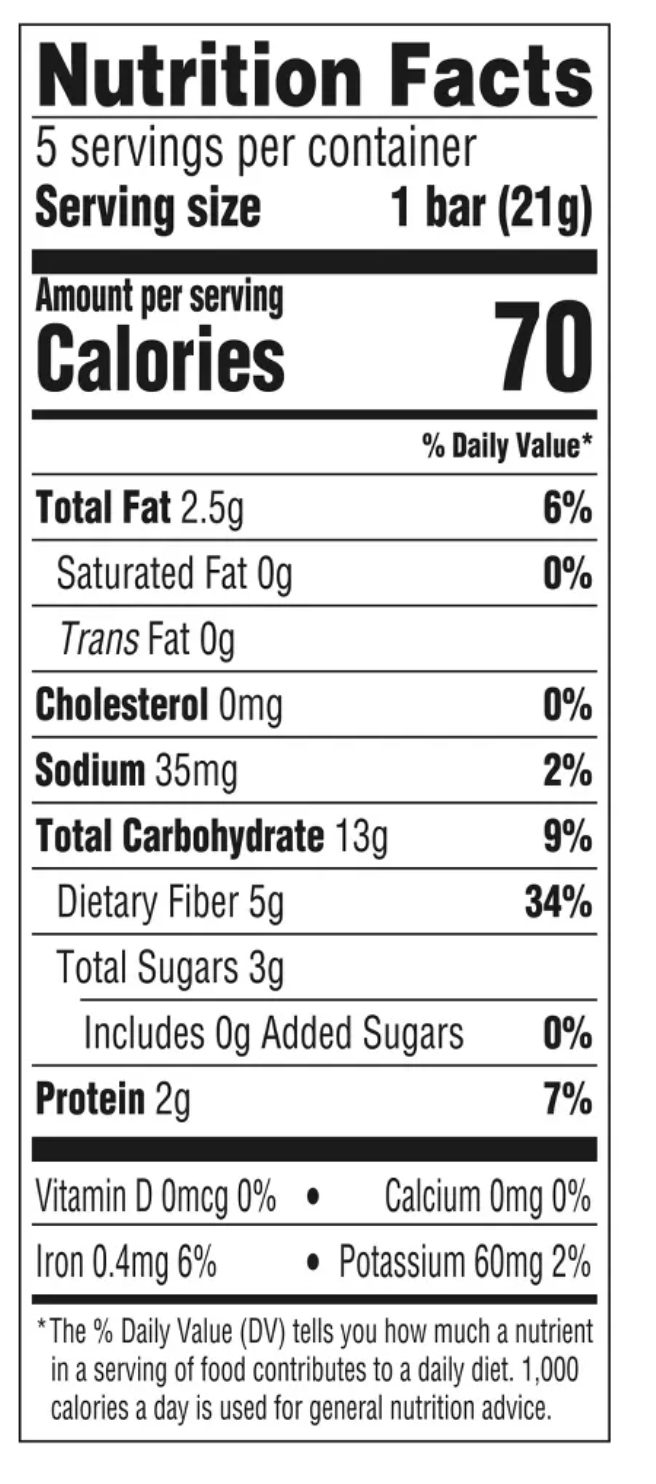 HappyTot Organics Bestie Bars Peanut Butter & Blueberry - 5ct/3.7oz - expires Nov 20 2026