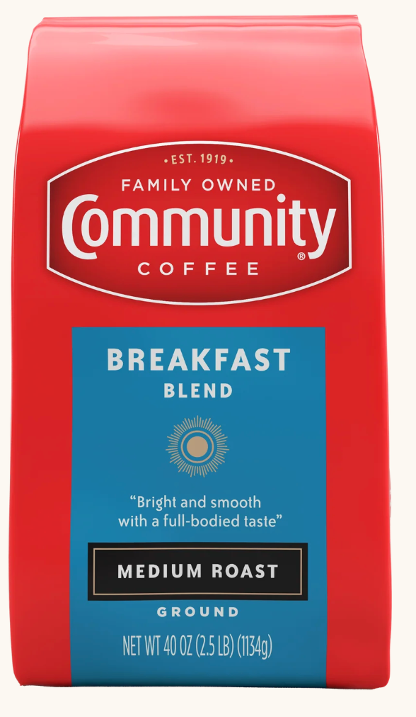 Community Coffee Breakfast Blend Ground Coffee - expired 08/15/2026