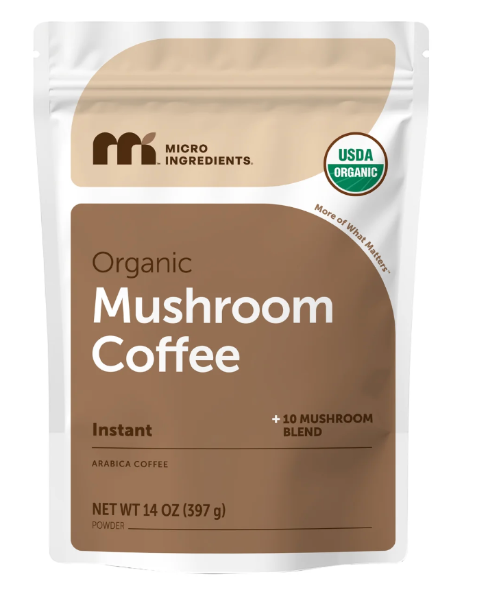 Micro Ingredients Organic Instant 10 in 1 Mushroom Coffee Powder