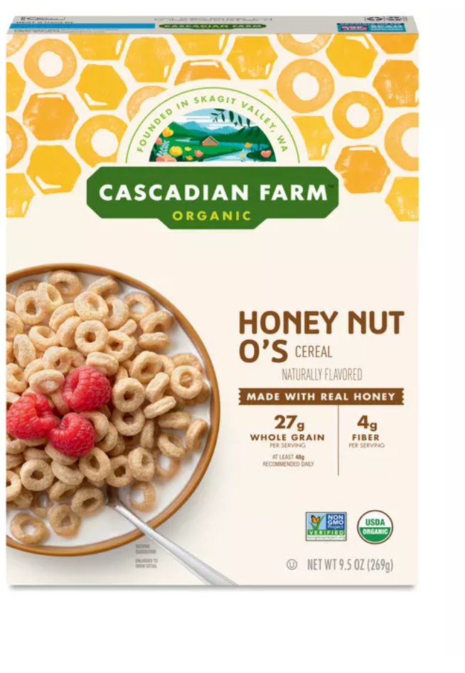 Cascadian Farm, Organic Cereal, Honey Nut O's