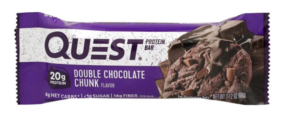 Quest Bar - Double Chocolate Chunk - 2.12 oz - expired 06/27/2026
