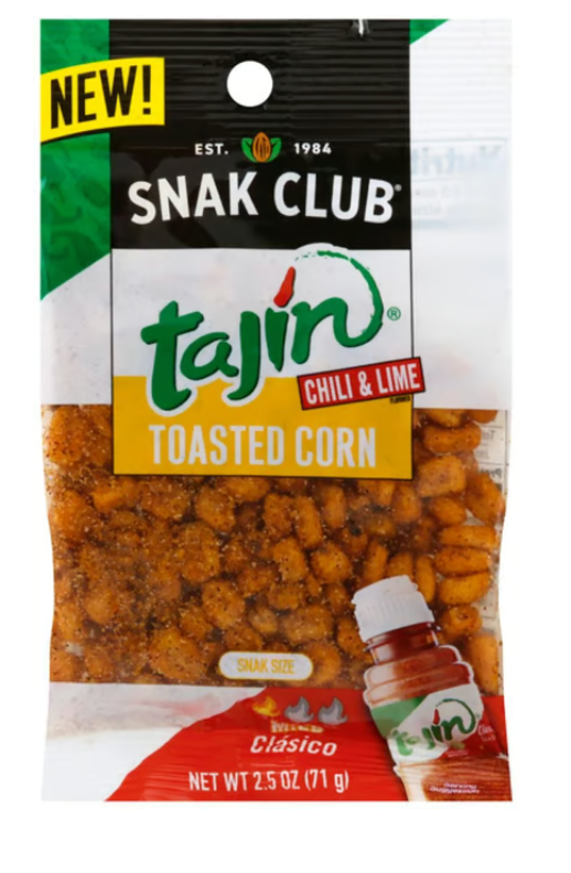 Snak Club Toasted Corn Tajin Chili Lime Mild (2.5 oz)- expired 09/21/26