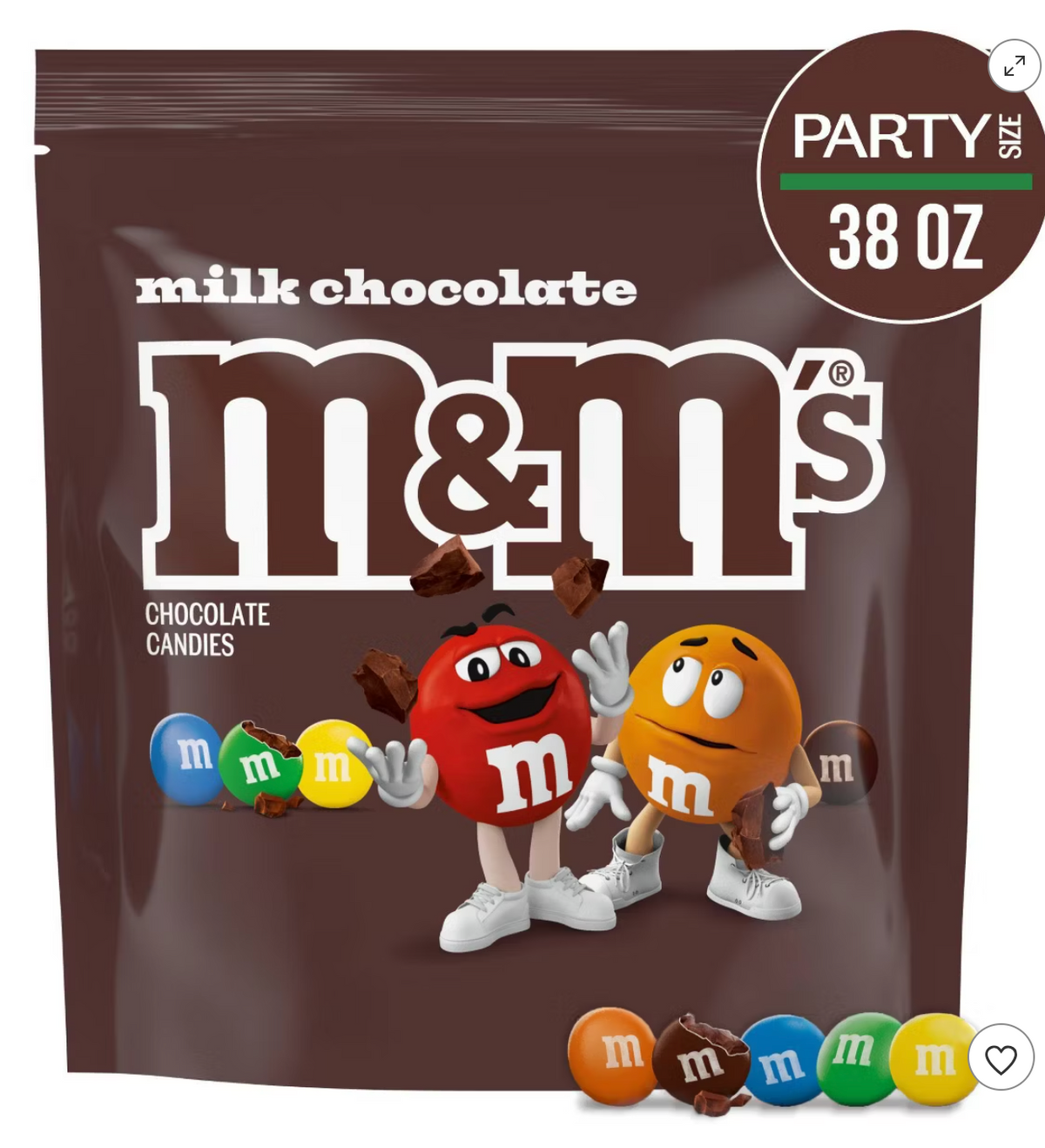 M&M's Party Size Milk Chocolate Candy - 38oz