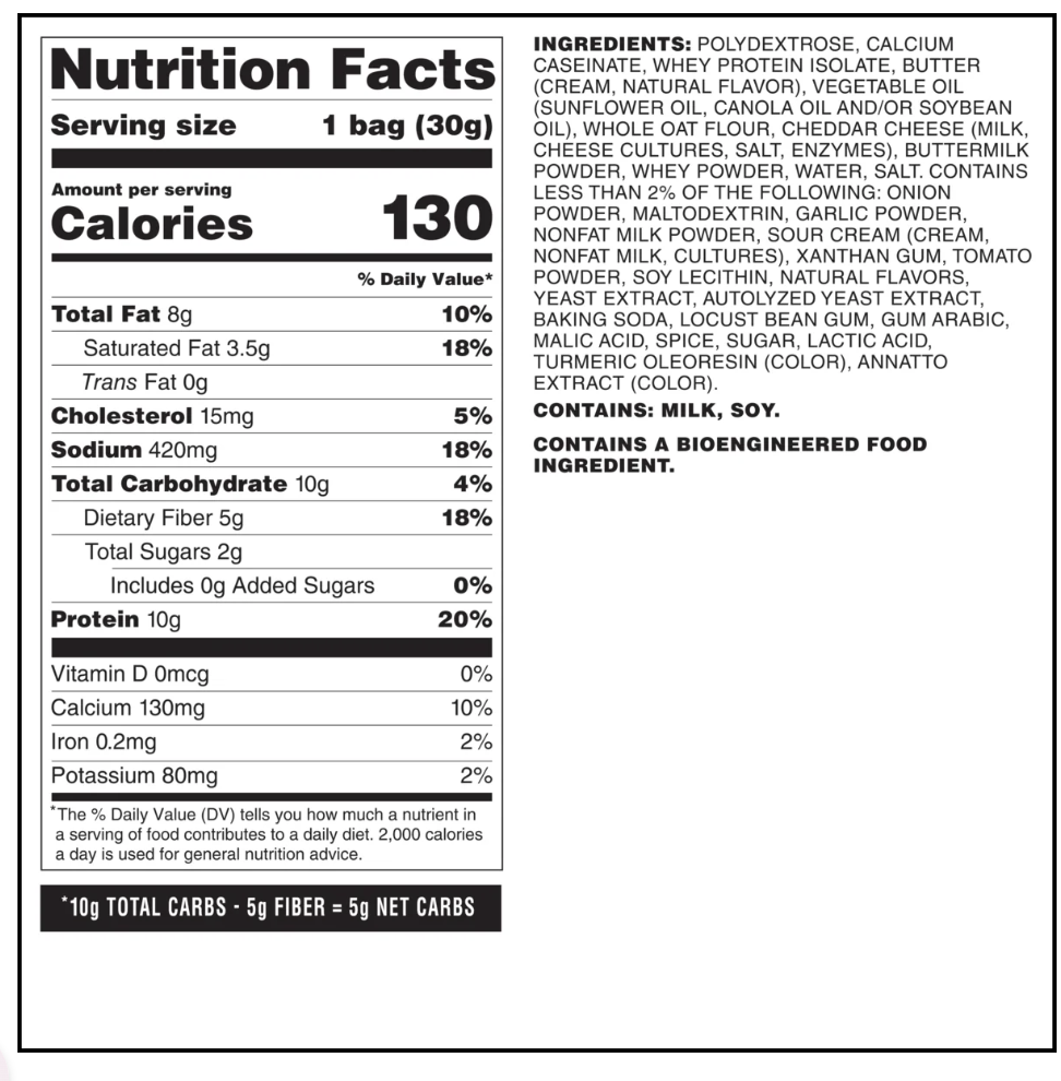Quest Nutrition Cheese Crackers - expires 02/25/2027