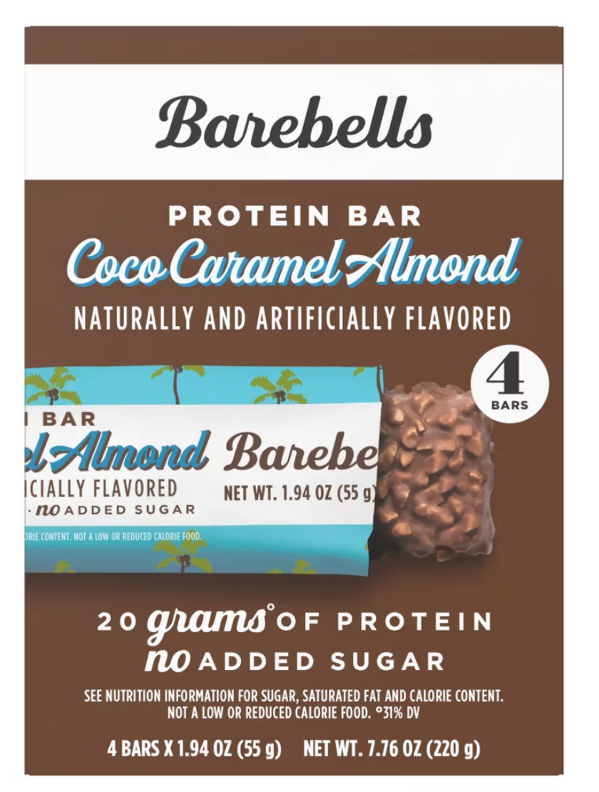 Barebells Coco Caramel Almond Nutrition Protein Bars - 20g Protein - 7.76oz/4pk