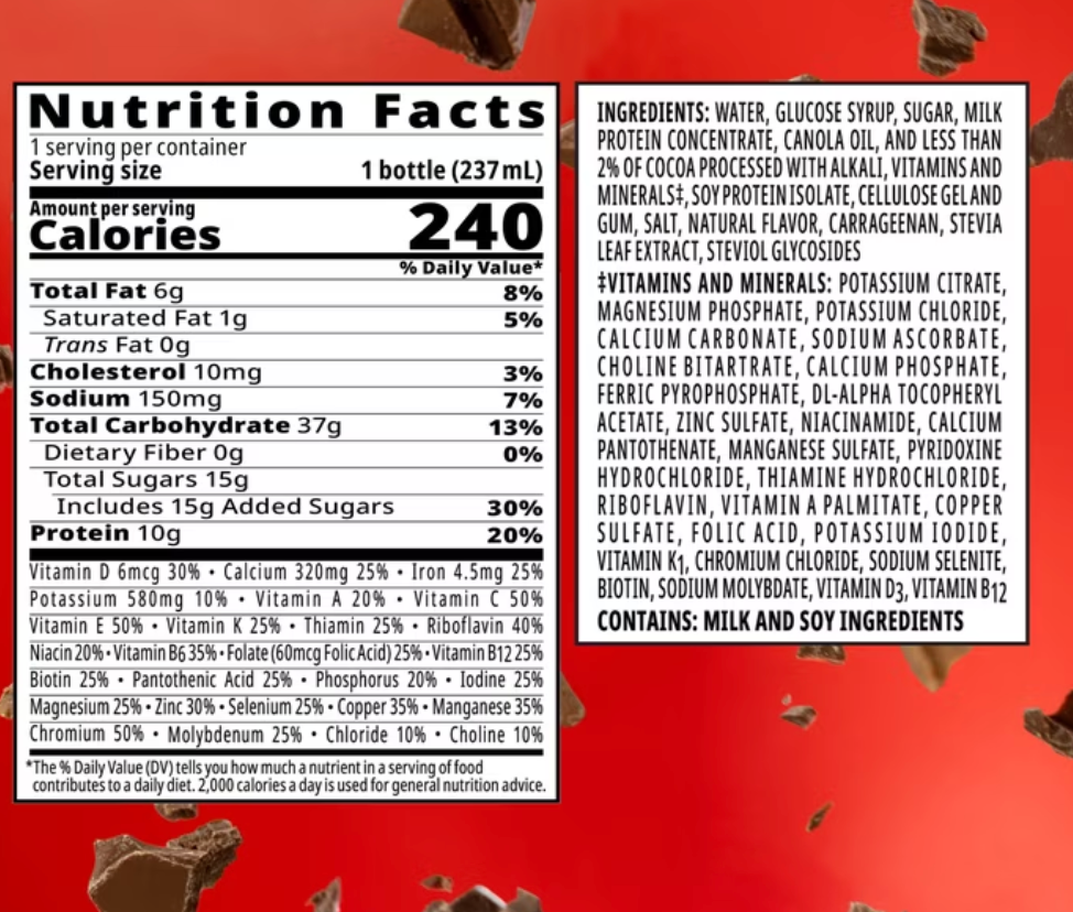 BOOST Original Balanced Nutritional Drink Protein Shakes, Rich Chocolate, 8 fl oz - expires Juy 29 2027