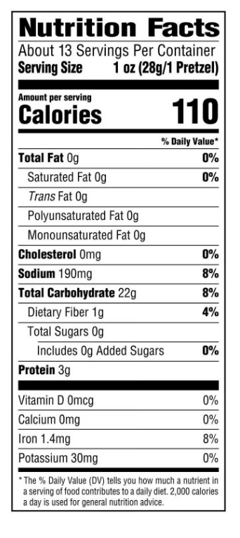 Snyder's of Hanover Non-GMO Sourdough Hard Pretzels (13.5 oz) - expired August 15 2026