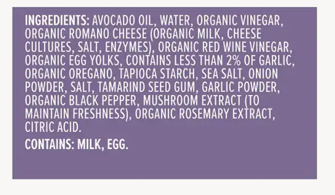 Primal Kitchen Creamy Romano Dairy Dressing, 8 oz