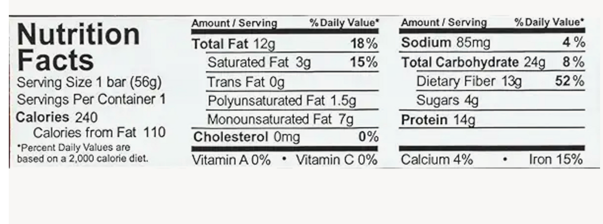 Aloha Organic Plant Based Protein Bar Peanut Butter Chocolate Chip , 1.98 Oz