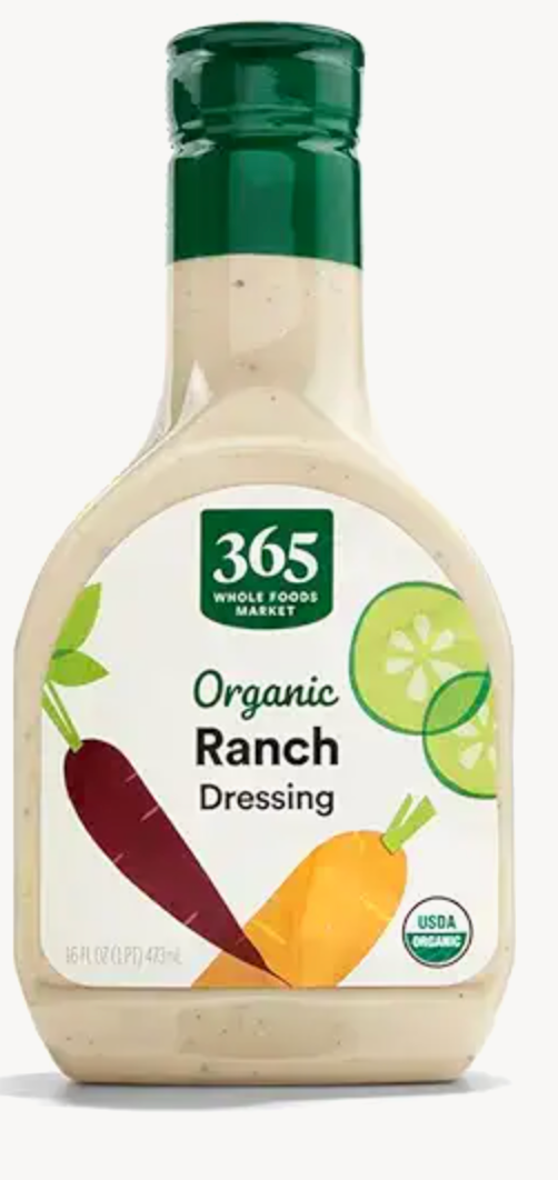 365 by Whole Foods Market Organic Ranch Dressing, 16 Fl Oz