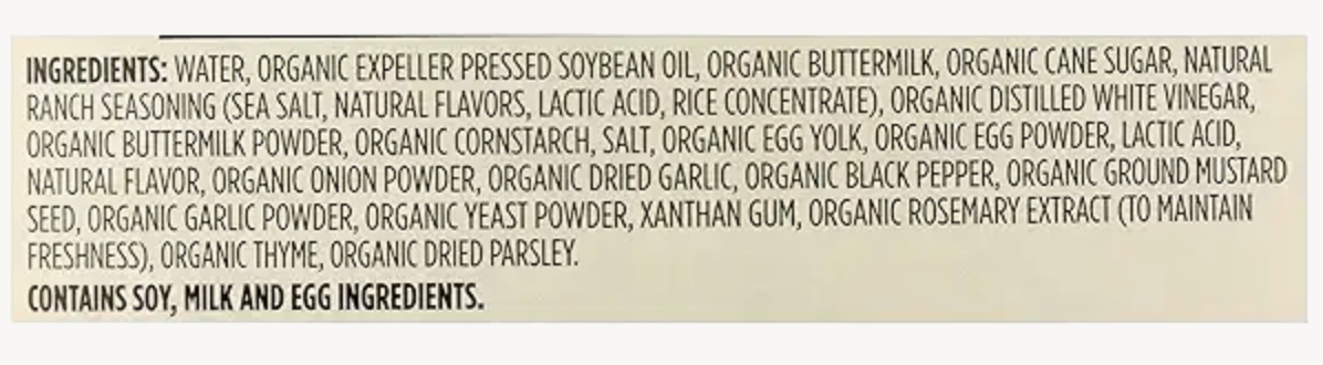 365 by Whole Foods Market Organic Ranch Dressing, 16 Fl Oz