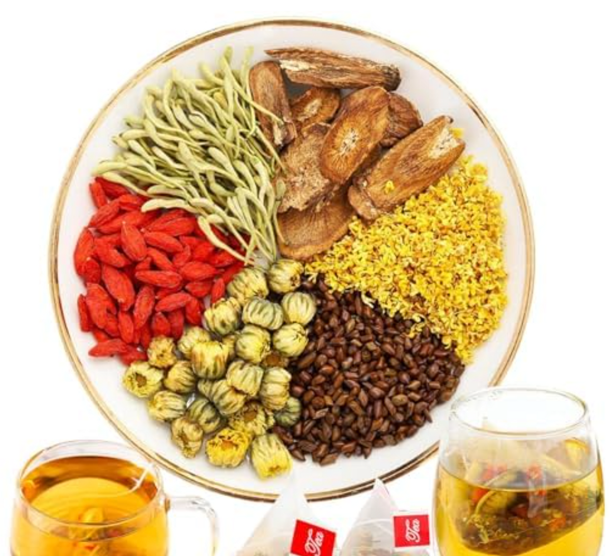 Sirdika Liver Tea Formula Chrysanthemum, 60Pcs/2Bags Chrysanthemum Liver Tea, Chrysanthemum Cassia Seed Tea, Chinese Herbal Tea