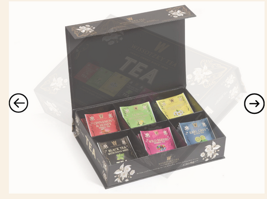 Tea Chest Box (6 Flavors, 42 Tea Bags)
