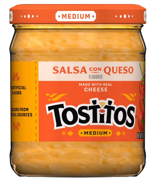 Tostitos Salsa Con Queso Medium Dip - 15oz - expires Dec 29 2026