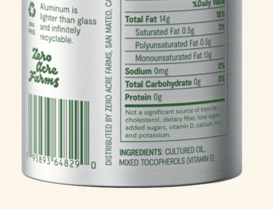 Zero Acre Cooking Oil