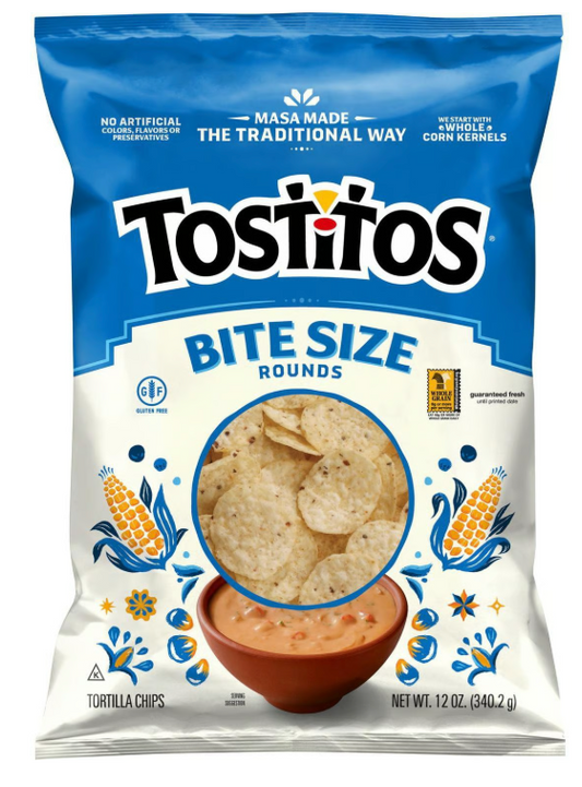 Tostitos Gluten Free Round Tortilla Chips Bite Size (12 oz) - expired June 02 2026