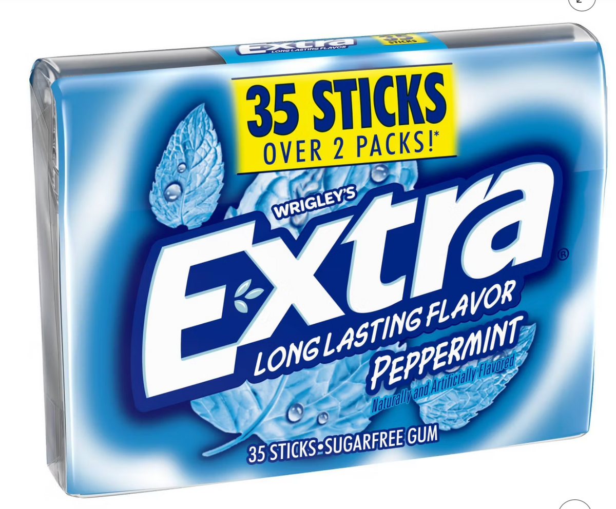 EXTRA Sugar-Free Peppermint Gum - 35ct