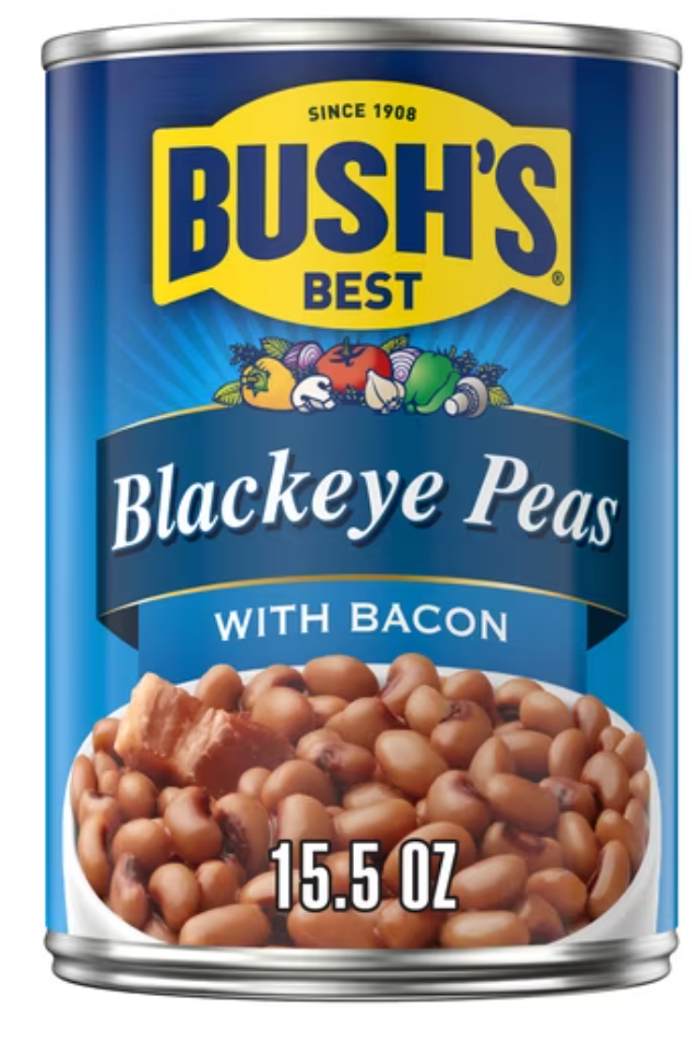 Bushs Blackeye Peas with Bacon 15.5 OZ