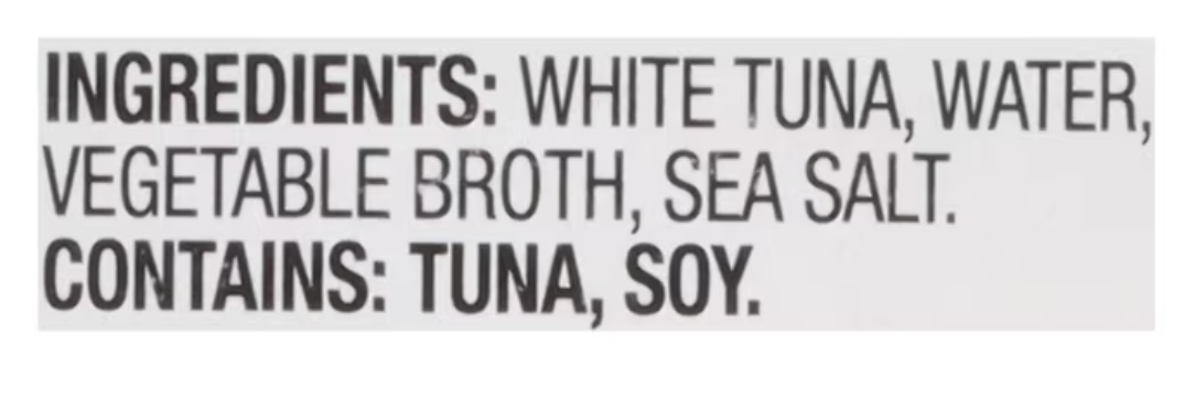 Bumble Bee Low Sodium Solid White Albacore in Water, Wild Caught, Gluten Free, 29g Protein per Serving, Shelf Stable Can, 5oz