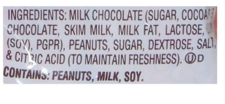 Reese's Miniatures Milk Chocolate Peanut Butter Cups Candy, Bag 4.65 oz - expired 02/2026