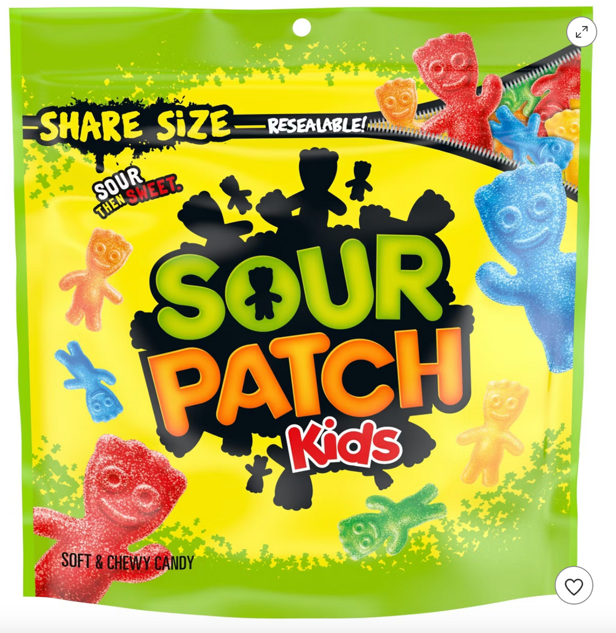 SOUR PATCH KIDS Soft & Chewy Gummy Candy Share Size - 12oz