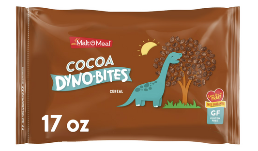 Malt-O-Meal Cocoa Dyno Bites Gluten Free Breakfast Cereal, 17 oz Resealable Bag - July 21 2026