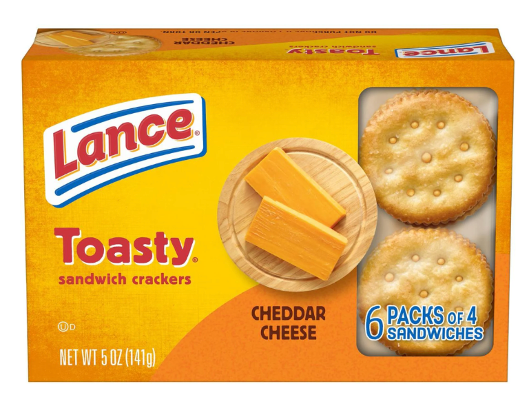 Lance Toasty Cheddar Cheese Sandwich Crackers (5 oz) - expired Jan 24 2026
