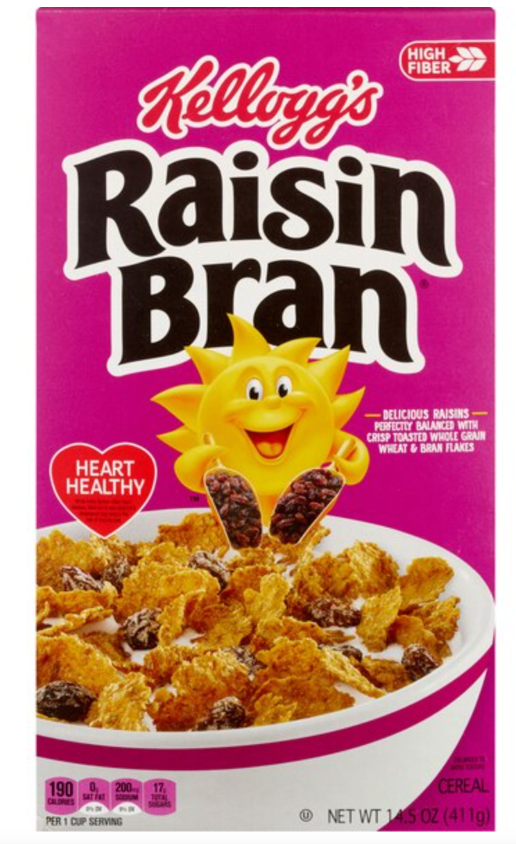 Kellogg's Raisin Bran Breakfast Cereal, 14.5 oz - expired May 03 2026