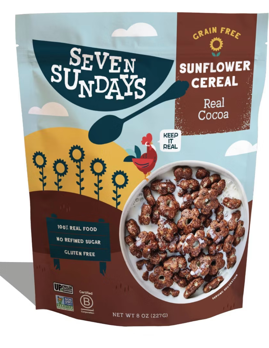 Seven Sundays Real Cocoa Sunflower Gluten Free Breakfast Cereal - 8oz - expires 07/16/2027