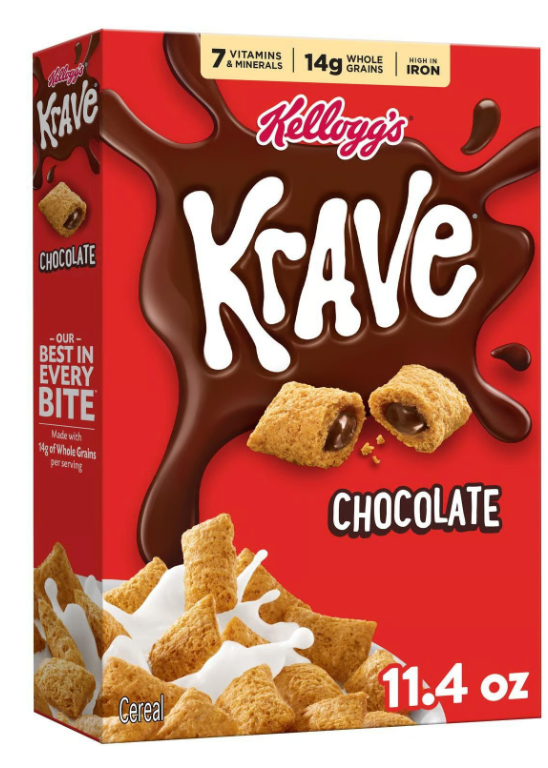 Krave Chocolate Breakfast Cereal (11.4 oz) - expired March 22 2026
