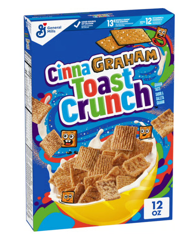 CinnaGraham Toast Crunch Breakfast Cereal (12 oz) - expires Apr 02 2026