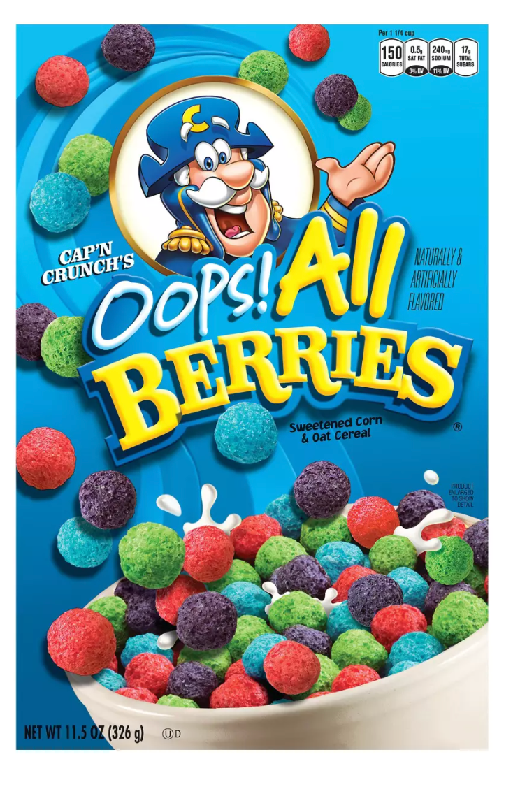 Cap'n Crunch Oops! All Berries - expired Feb 01 2026